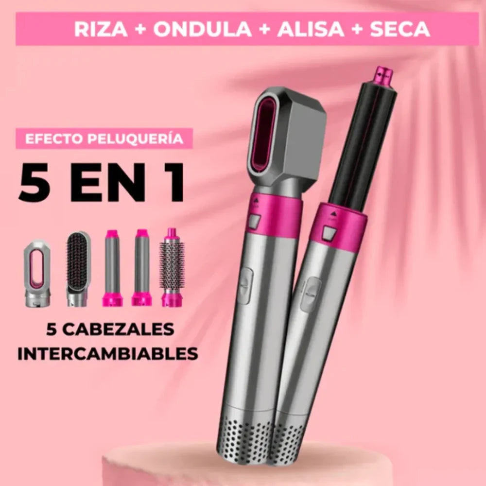 RIZADORES 5 EN 1 PROFESIONAL PARA TODO TIPO DE CABELLO