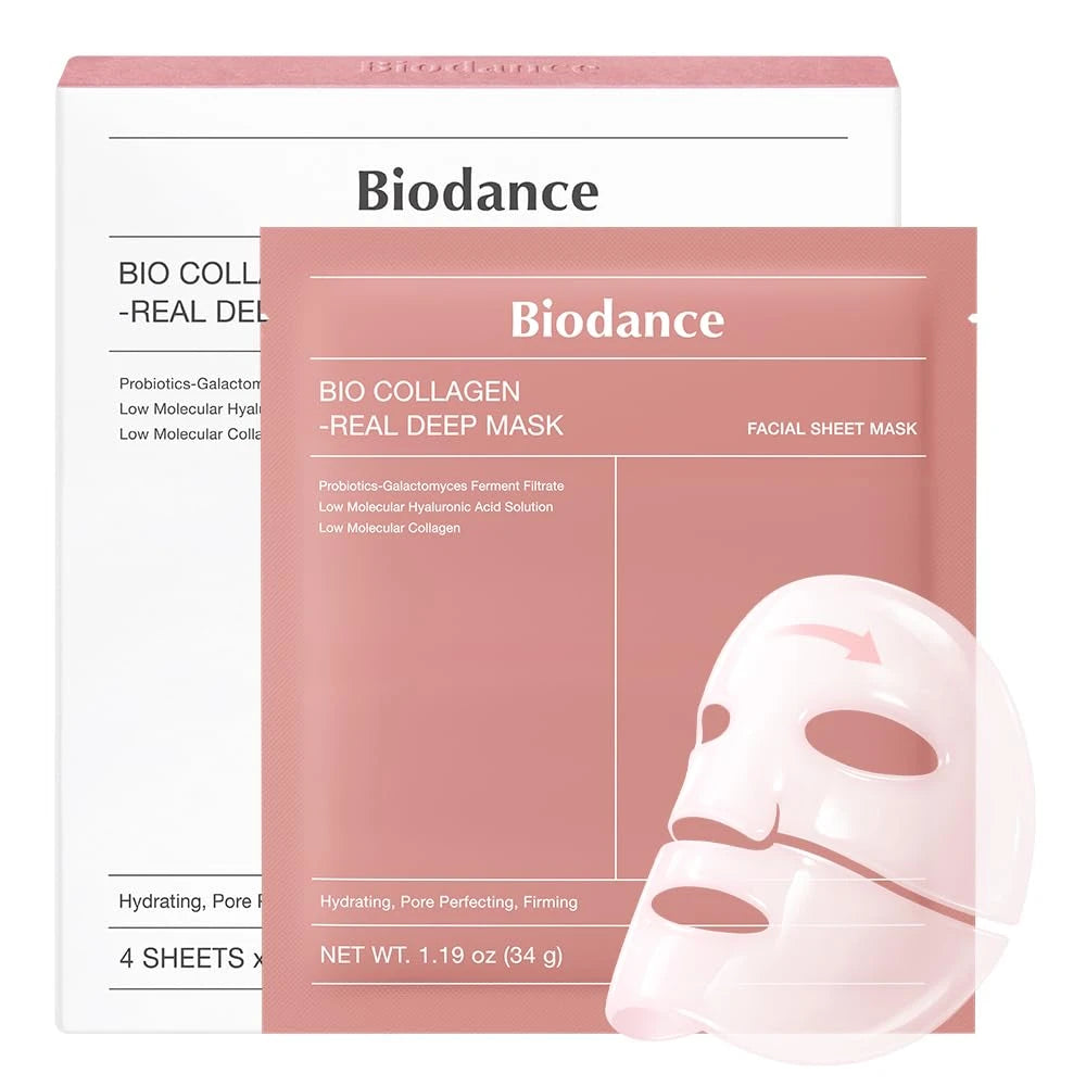 MASCARILLA PROFUNDA DE BIO-COLAGENO BIODANCE PAC X 4 UNIDADES