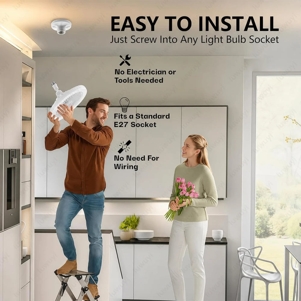 VENTILADOR INTELIGENTE 2 EN 1 CON LUZ LED
