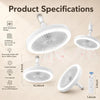 VENTILADOR INTELIGENTE 2 EN 1 CON LUZ LED