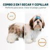 Cepillo secador portátil para Mascotas (2 en 1) - Potente y silencioso