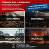 MALETA DE SUPERVIVENCIA ANTE DESASTRES NATURALES-21 ELEMENTOS