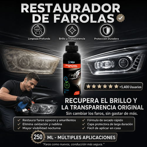 LIQUIDO REPARADOR DE FAROLAS X 250ML