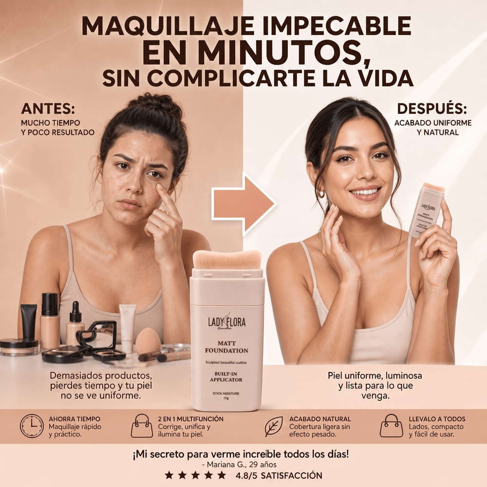 BASE EN BARRA COREANA 2 EN 1. CORRECTOR Y BASE EN UN SOLO PRODUCTO. + OBSEQUIO (producto de cuidado personal)