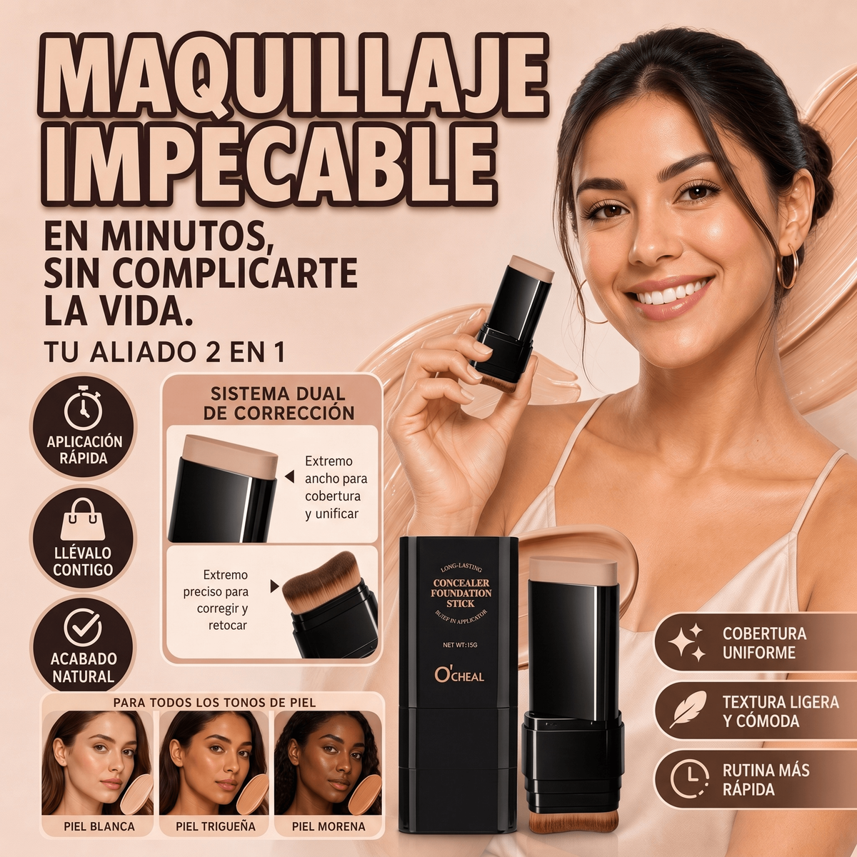 BASE EN BARRA COREANA 3 EN 1  LA ORIGINAL + OBSEQUIO 🎁 (para el hogar)